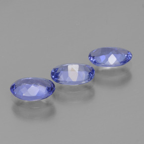 Gemme di Tanzanite Intenso Viola Blu naturale da 1.50 ct, Taglio ovale, VS