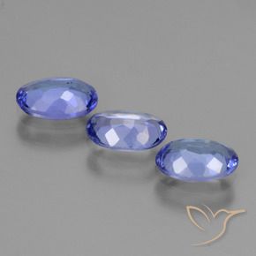 Gemme di Tanzanite Intenso Viola Blu naturale da 1.65 ct, Ovale, VS