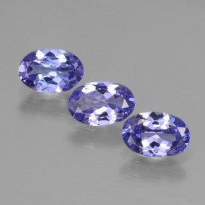 Tanzanite naturale blu da 1,72 ct, taglio ovale, VS