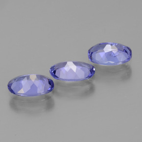 Tanzanite naturale blu da 1,72 ct, taglio ovale, VS
