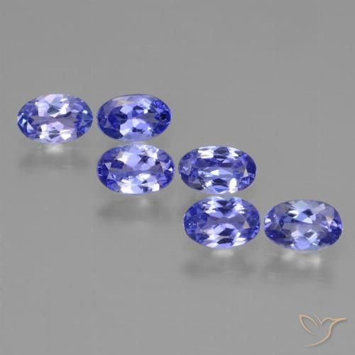 2.45ctw Naturale Intenso Viola Blu Tanzanite, Ovale, VS