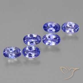 Gemme di Tanzanite Intenso Viola Blu naturale da 2.45 ct, Ovale, VS