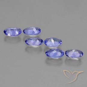 Gemme di Tanzanite Intenso Viola Blu naturale da 2.02 ct, Ovale, VS