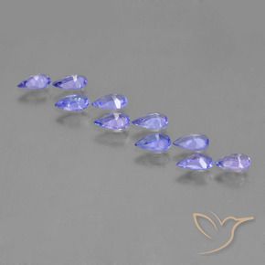 Gemme di Tanzanite Viola Blu naturale da 1.73 ct, Forma a pera, VS