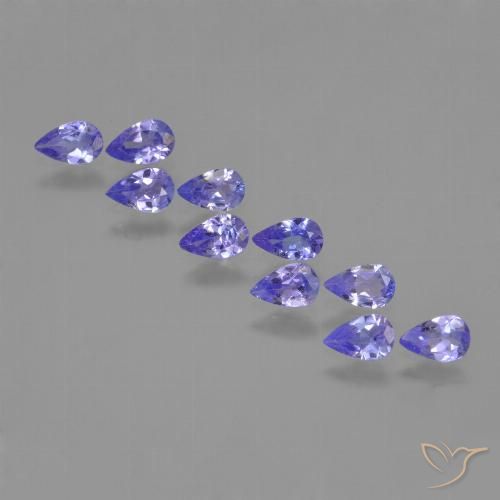 1.79ctw Naturale Intenso Viola Blu Tanzanite, Forma a pera, VS