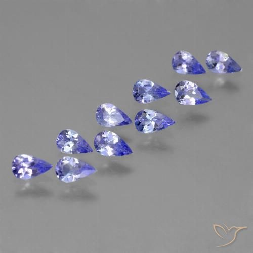 1.98ctw Naturale Intenso Viola Blu Tanzanite, Forma a pera, VS