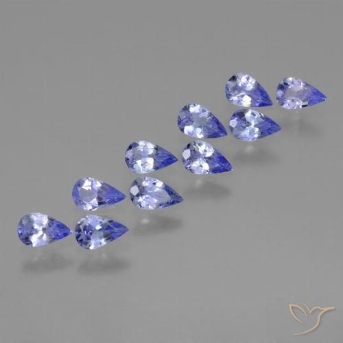 1.96ctw Naturale Intenso Viola Blu Tanzanite, Forma a pera, VS