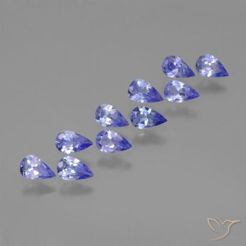 2.09ctw Naturale Intenso Viola Blu Tanzanite, Forma a pera, VS
