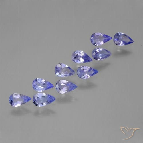1.73ctw Naturale Intenso Viola Blu Tanzanite, Forma a pera, VS