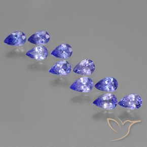 Tanzanite naturale blu da 3,77 ct, taglio a pera, VS