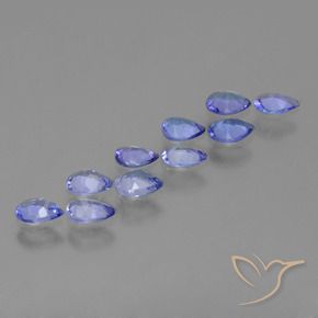Gemme di Tanzanite Blu navy medio naturale da 2.32 ct, Forma a pera, VS