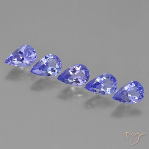 Tanzanite naturale blu da 2,11 ct, taglio a pera, VS