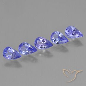 Tanzanite naturale blu da 2,11 ct, taglio a pera, VS