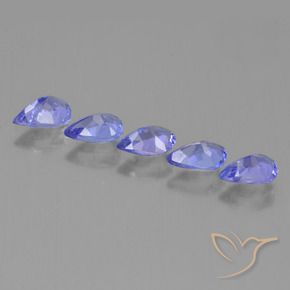 Tanzanite naturale blu da 2,11 ct, taglio a pera, VS