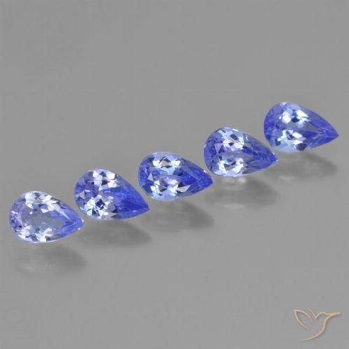 2.24ctw Naturale Blu medio Tanzanite, Forma a pera, VS