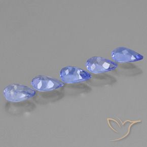 Gemme di Tanzanite Blu medio naturale da 2.24 ct, Forma a pera, VS