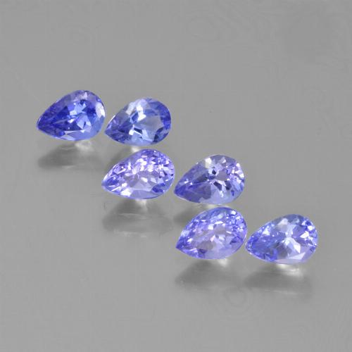 Tanzanite naturale blu da 2,46 ct, taglio a pera, VS