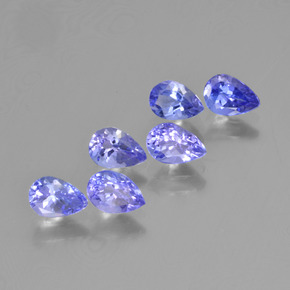 Tanzanite naturale blu da 2,46 ct, taglio a pera, VS
