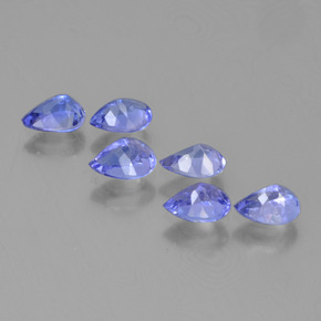 Tanzanite naturale blu da 2,46 ct, taglio a pera, VS