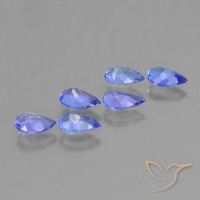 Gemme di Tanzanite Viola Blu naturale da 1.90 ct, Forma a pera, VS