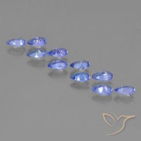 Gemme di Tanzanite Blu scuro naturale da 1.86 ct, Forma a pera, VS