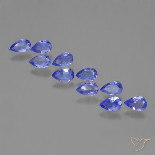 1.96ctw Naturale Intenso Viola Blu Tanzanite, Forma a pera, VS
