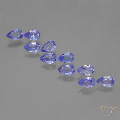 1.89ctw Naturale Intenso Viola Blu Tanzanite, Forma a pera, VS