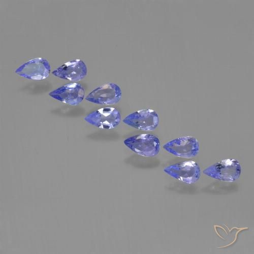 1.80ctw Naturale Intenso Viola Blu Tanzanite, Forma a pera, VS