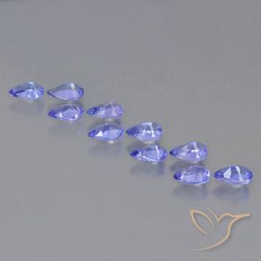 Gemme di Tanzanite Intenso Viola Blu naturale da 2.05 ct, Forma a pera, VS