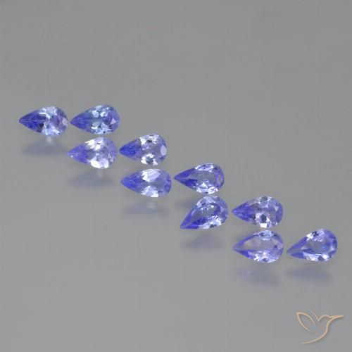 1.66ctw Naturale Intenso Viola Blu Tanzanite, Forma a pera, VS