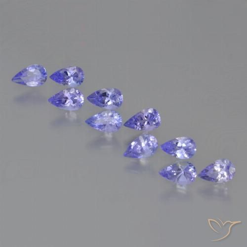 2.34ctw Naturale Viola Tanzanite, Forma a pera, VS