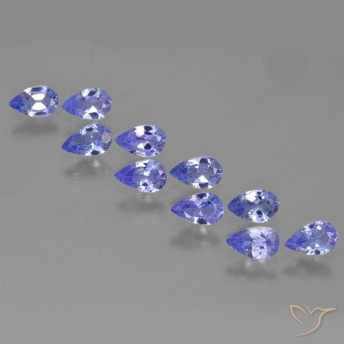 2.13ctw Naturale Intenso Viola Blu Tanzanite, Forma a pera, VS