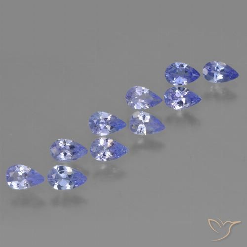 1.95ctw Naturale Intenso Viola Blu Tanzanite, Forma a pera, VS