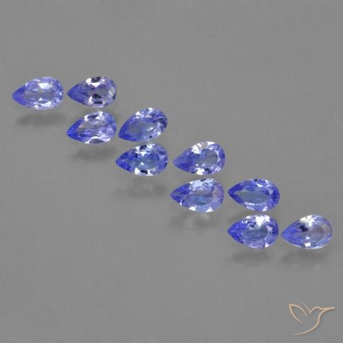 1.93ctw Naturale Blue violetto scuro Tanzanite, Forma a pera, VS