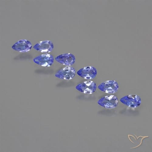1.96ctw Naturale Intenso Viola Blu Tanzanite, Forma a pera, VS
