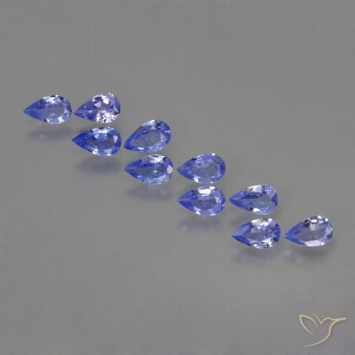 1.91ctw Naturale Intenso Viola Blu Tanzanite, Forma a pera, VS