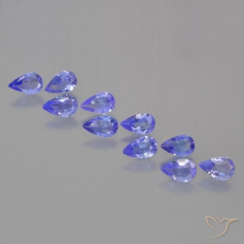 1.98ctw Naturale Intenso Viola Blu Tanzanite, Forma a pera, VS