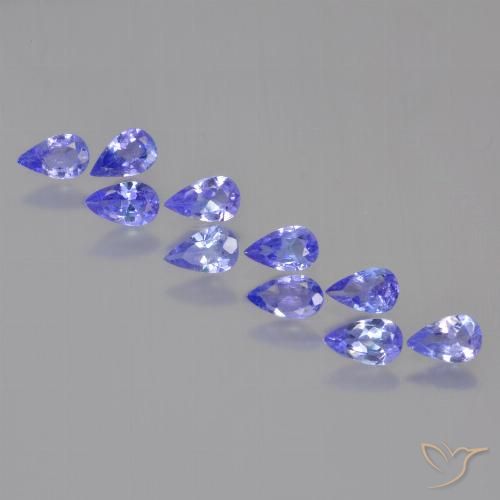 1.97ctw Naturale Intenso Viola Blu Tanzanite, Forma a pera, VS