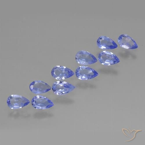 1.95ctw Naturale Intenso Viola Blu Tanzanite, Forma a pera, VS