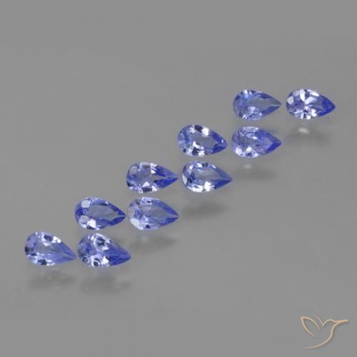 1.90ctw Naturale Intenso Viola Blu Tanzanite, Forma a pera, VS