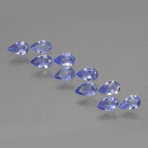Tanzanite naturale blu da 1,91 ct, taglio a pera, VS