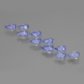 Tanzanite naturale blu da 1,91 ct, taglio a pera, VS