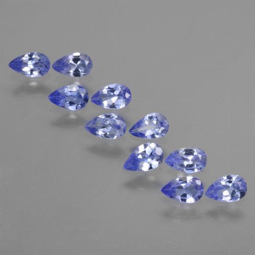 Tanzanite naturale blu da 2,00 ct, taglio a pera, VS
