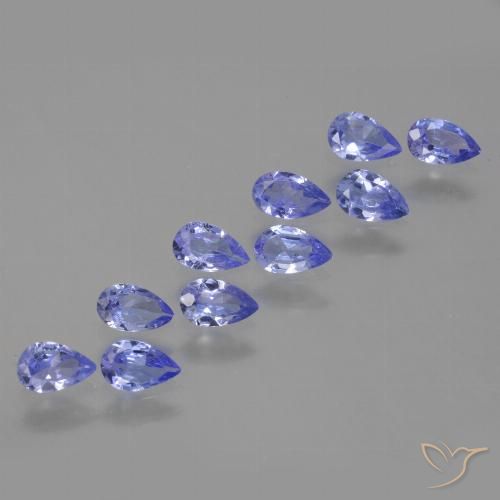 2.01ctw Naturale Intenso Viola Blu Tanzanite, Forma a pera, VS