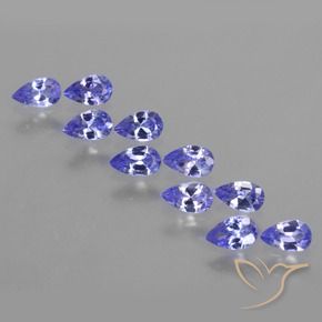 Tanzanite naturale blu da 2,20 ct, taglio a pera, VS