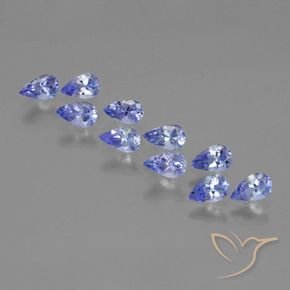 Gemme di Tanzanite Viola Blu naturale da 2.36 ct, Forma a pera, VS