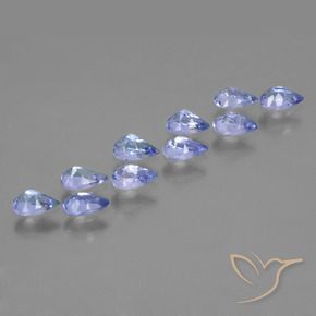 Gemme di Tanzanite Viola Blu naturale da 2.36 ct, Forma a pera, VS