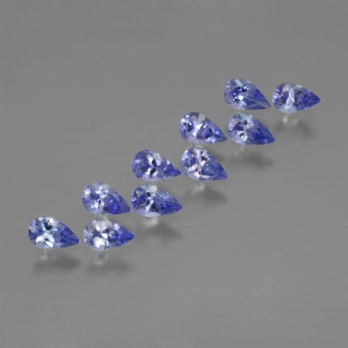 Tanzanite naturale blu da 2,46 ct, taglio a pera, VS
