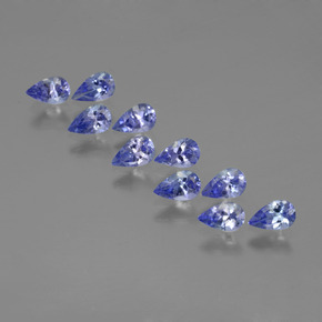 Tanzanite naturale blu da 2,46 ct, taglio a pera, VS