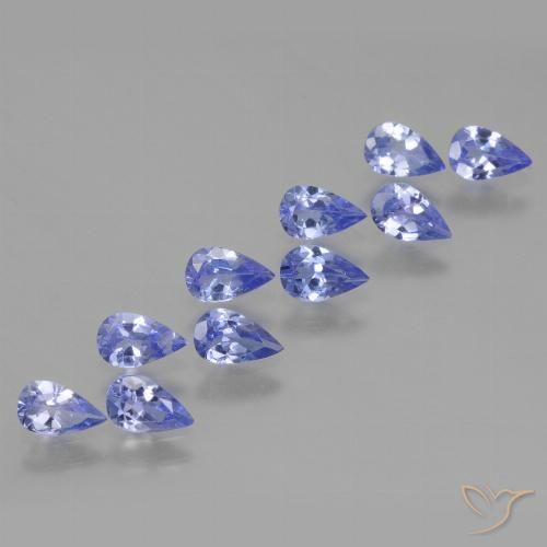 2.01ctw Naturale Intenso Viola Blu Tanzanite, Forma a pera, VS